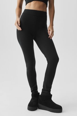 Alo Yoga Cashmere High-Waist Eternity Legging - Black in Kuwait