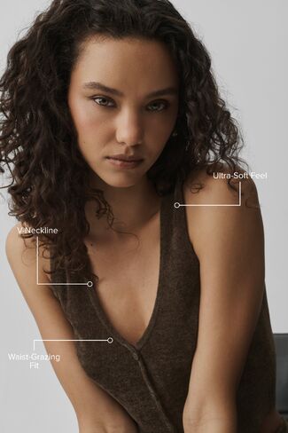 Alo Yoga Micro Chenille Button Down Tank - Espresso in Saudi Arabia
