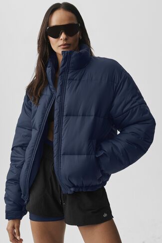 Alo Yoga Cold Front Puffer Jacket - Navy in Saudi Arabia
