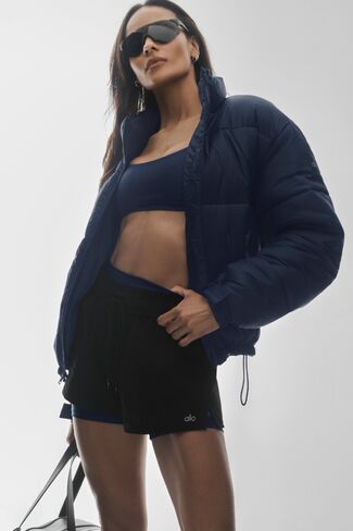 Alo Yoga Cold Front Puffer Jacket - Navy in Saudi Arabia