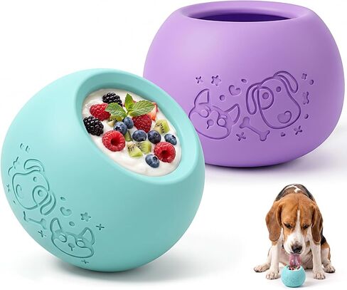 Slow Feeder Dog Lick Bowl, Freeze Dog Enrichment Toys, Lick Toy for Dogs in Saudi Arabia