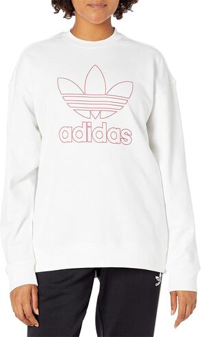 adidas Originals Women's Outline Trefoil Crew Sweatshirt in Kuwait