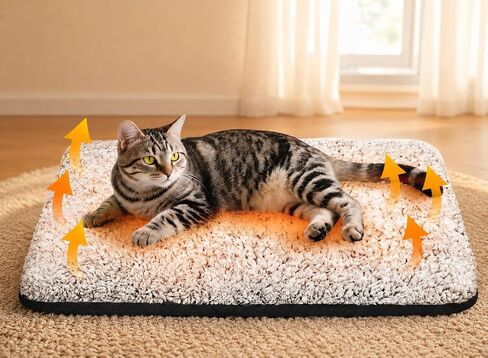 Self Warming Cat Bed, 2.0 Upgraded Thermal Mat for Indoor Cats, 15 x 19 In in Saudi Arabia