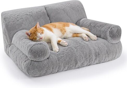 Gimars Large Cat Bed for Indoor Cats, Gray in Saudi Arabia