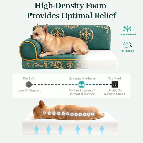 Indoor Cat Couch Bed, Soft Supportive Pet Sofa, 24in in Kuwait