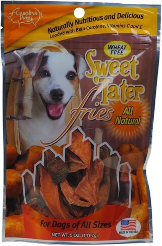 Carolina Prime Pet 45031 Sweet Tater Fries Treat For Dogs ( 1 Pouch), One Size,Brown in Kuwait