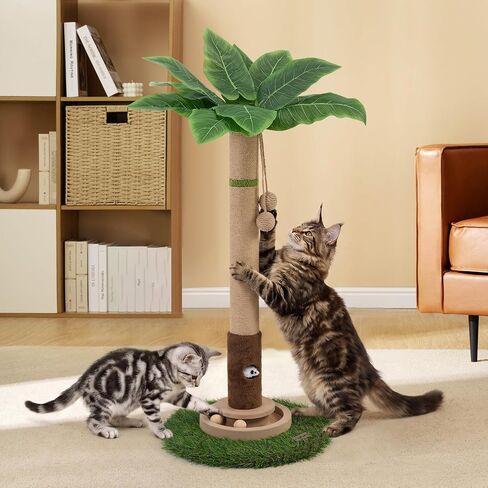 Woochpet Tall Cat Scratching Post,Cat Toys,Cat Scratcher Tree for Large Cat in Kuwait
