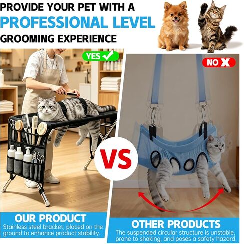 Pet Grooming Hammock for Small Dogs Cats,Joint Protection Restraint Tool in Kuwait
