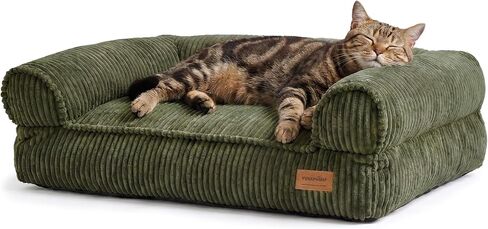 FUKUMARU Dog Couch Bed, Corduroy Cozy Cat Bed, Waterproof, Washable Cover in Saudi Arabia