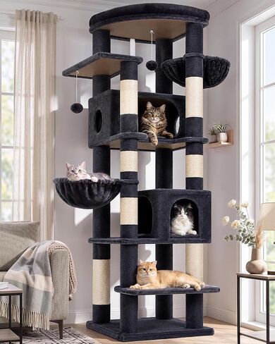 Globlazer 74in Heavy Duty Cat Tree Tower for Indoor Cats Large Adult, S74 in Kuwait