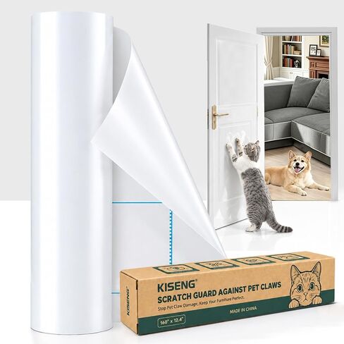 Anti Cat Scratch Furniture Protector,Thicken Vinyl 160" x 12.4" in Saudi Arabia