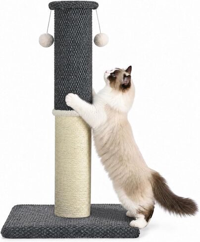Made4Pets Cat Scratching Post with Sisal & Carpet for Indoor Cats, 23.6" in Kuwait