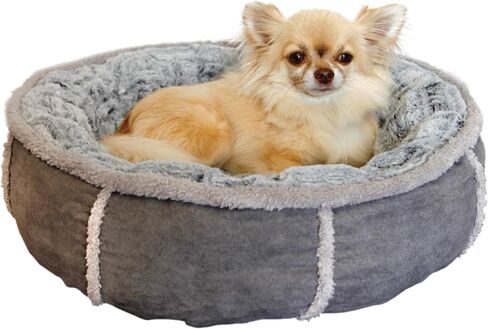 40 Winks Deep Plush Donut - Grey 20" ped bed in Kuwait