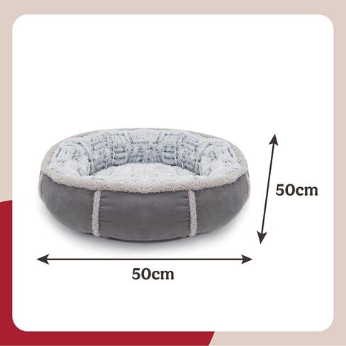 40 Winks Deep Plush Donut - Grey 20" ped bed in Kuwait