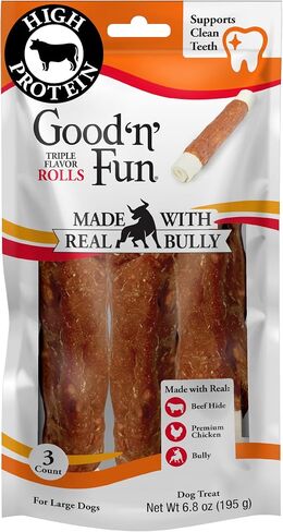 Good 'n' Fun Roll Long-Lasting Dog Treat for Large Dogs, 2 Count in Kuwait