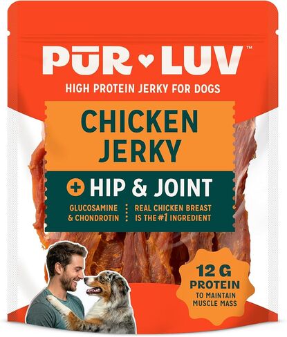 Pur Luv Chicken Jerky Dog Treats,100% Real Chicken Breast, 16 Ounces in Saudi Arabia