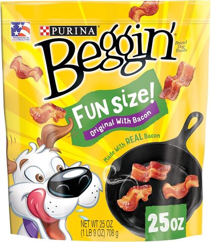 Purina Beggin' Fun Size Dog Treats, Original with Bacon, 25 oz Pouch in Kuwait