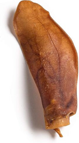 Jack&Pup Natural Half Pig Ears for Dogs Large, Pigs Ears for Dogs - Premium Dog Ear Treat - Dog Chew Treats for Large and Small Breeds (5 Pack) in Kuwait