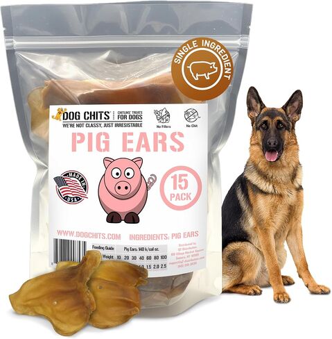 Dog Chits Lamb Ears for Dogs – for Large, Medium Dogs – 25 Pack in Kuwait