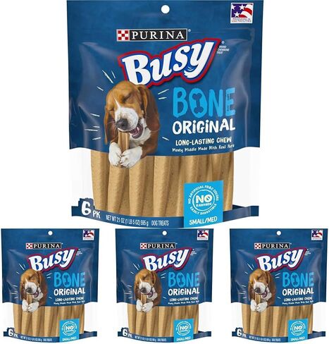 Purina Busy Bone Adult Large Dog Chew Treats, Original, 10 ct Pouch in Saudi Arabia