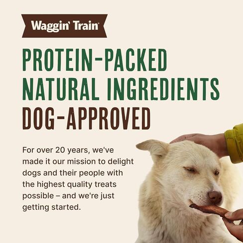 Waggin' Train Salmon Jerky Dog Treats for Skin and Coat Support, Made with 100% Real Salmon, No Grains and No Artificial Flavors or Colors, High Protein Dog Treat, Easily Digestible, 12 oz. Pouch in Kuwait