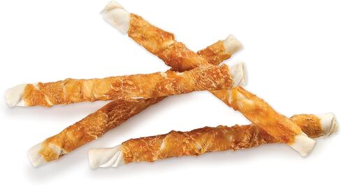 Pet 'n Shape Chik 'n Hide Twists, Chicken Wrapped Rawhide Dog Treats, 16 oz in Kuwait