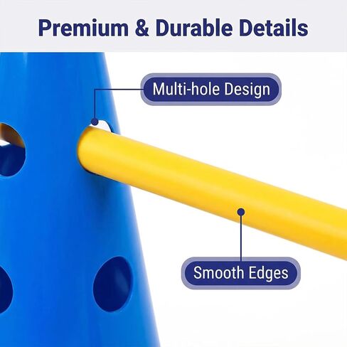Dog Agility Equipment 12Inch Backyard Obstacle Course Agility Cones Hurdles in Saudi Arabia