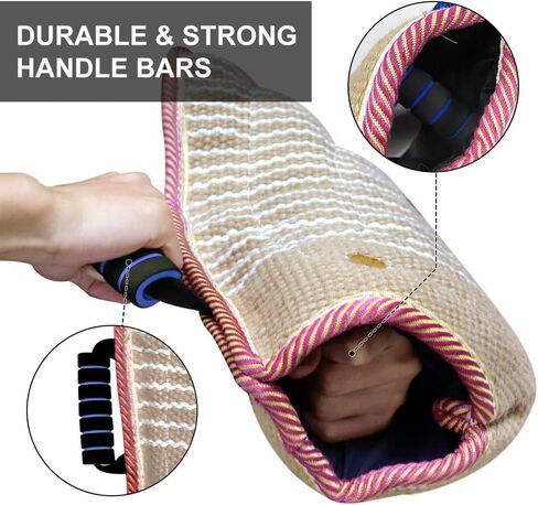 Dog Bite Training Set Professional Dog Bite Sleeve Arm with Whip Agitation Stick for Dogs Training Equipment Protection for Biting Playing Tugging Toy Interactive Pitbull German Shepherd Puppy K9 in Kuwait
