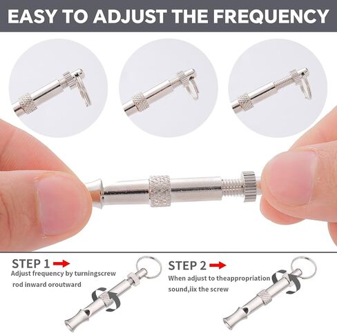 3 Pack Silent Dog Whistles, Adjustable Dog Training Whistle, Silver in Kuwait