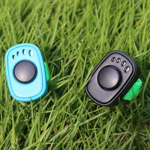Pet Clicker for Dogs/Cats/Horses/Birds or Other Animals - Mini Finger Clickers for Training (Black + Blue) in Kuwait
