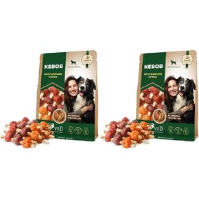 Beloved Pets Dog Treats Rawhide Kabobs with Duck & Chicken Human Grade Meat 10.6 Oz - All Natural & Dried Snacks - Grain Free Long Lasting Chews for Large & Small Dogs - Best Sticks for Training in Kuwait