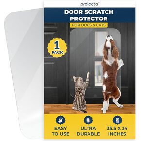 PROTECTO Door Protector from Dog Scratching, 35.5x24 - Door Scratch Guard in Saudi Arabia
