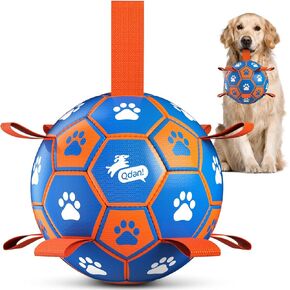 QDAN Dog Balls, 6 Inch Dog Soccer Ball with Straps, Herding Balls for Dogs in Saudi Arabia