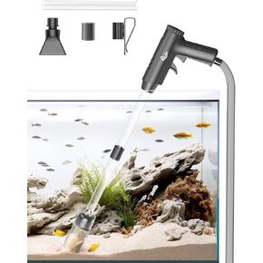 AQQA 6-in-1 Electric Aquarium Gravel Cleaner, 320GPH 20W Fish Tank Vacuum in Saudi Arabia