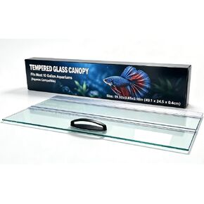 Clear Tempered Glass Aquarium Canopy Replacement Lid 19.33x9.84x0.16in Fish Tank Hood Fits Most 10 Gallon Aqueon Tanks for Freshwater & Saltwater Aquariums in Saudi Arabia