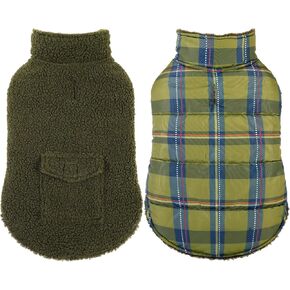 ASENKU Reversible Dog Winter Coat, Dog Jacket for Small Medium Large Dogs in Kuwait