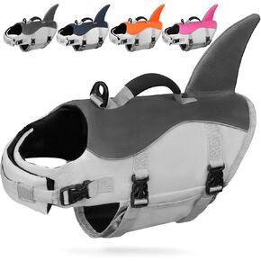 AMZNOVA Dog Swim Vest Shark Dog Life Jacket Life Vest in Kuwait