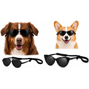 G010 Dog pet Costume Aviator Sunglasses for Medium Breeds 20-40 lbs (Black) in Saudi Arabia