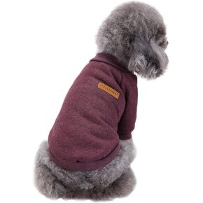Dog Sweaters for Small Dogs, Soft Fleece Puppy Clothes, Warm Winter Coat in Kuwait