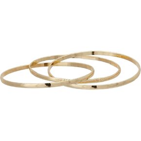 GUESS "Basic" Gold 3 Piece Interlocking Bangle Bracelet in Saudi Arabia