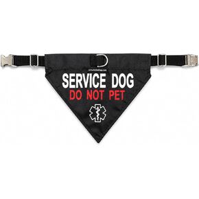 ActiveDogs Service Dog Bandana Collar, Do Not Pet, Reflective Nylon in Saudi Arabia