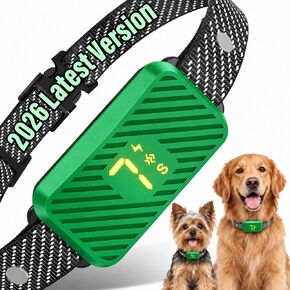 Smart Bark Collar for Large Medium Small Dogs, Rechargeable No-Bark Collar, Stop Barking Collar, 2026 Upgraded Dog Bark Collar with 3 Modes, 7 Sensitivity, Bright Orange in Kuwait