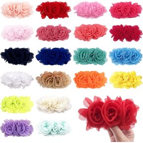 4PCS Dog Collar Flower Pink Attachment Bow Slider Charm for Large Dog in Kuwait