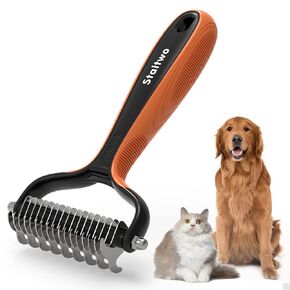 Staltwo Deshedding Dog Brush for Shedding, Undercoat Rake for Dog&Cat in Saudi Arabia