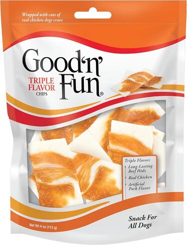 Good'n'Fun Triple Flavor Rawhide Chips with Real Chicken in Kuwait