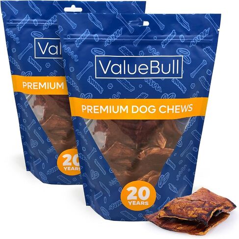 ValueBull USA Beef Rawhide Chips for Dogs, Beef, 100 Count in Saudi Arabia