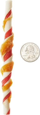 Amazon Brand - Wonder Bound Chicken Flavor Dog Rawhide Twist Sticks, 70 Count, 1.08 pound (Pack of 1) in Saudi Arabia