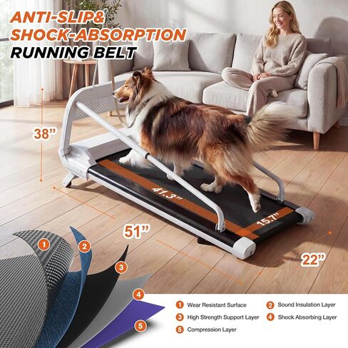 Dog Treadmill for Medium Small Dogs with 5% Incline Pet Exercise Machine in Saudi Arabia
