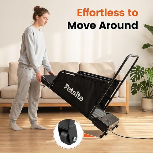 PETSITE Dog Treadmill, Pet Dog Running Machine for Small & Medium-Sized Dogs, Pet Fitness Treadmill with LCD Display Screen, 220 LBS in Kuwait