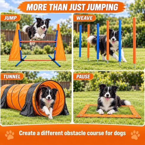 Dog Agility Equipment, 80-Piece Dog Agility Course Backyard Set in Kuwait
